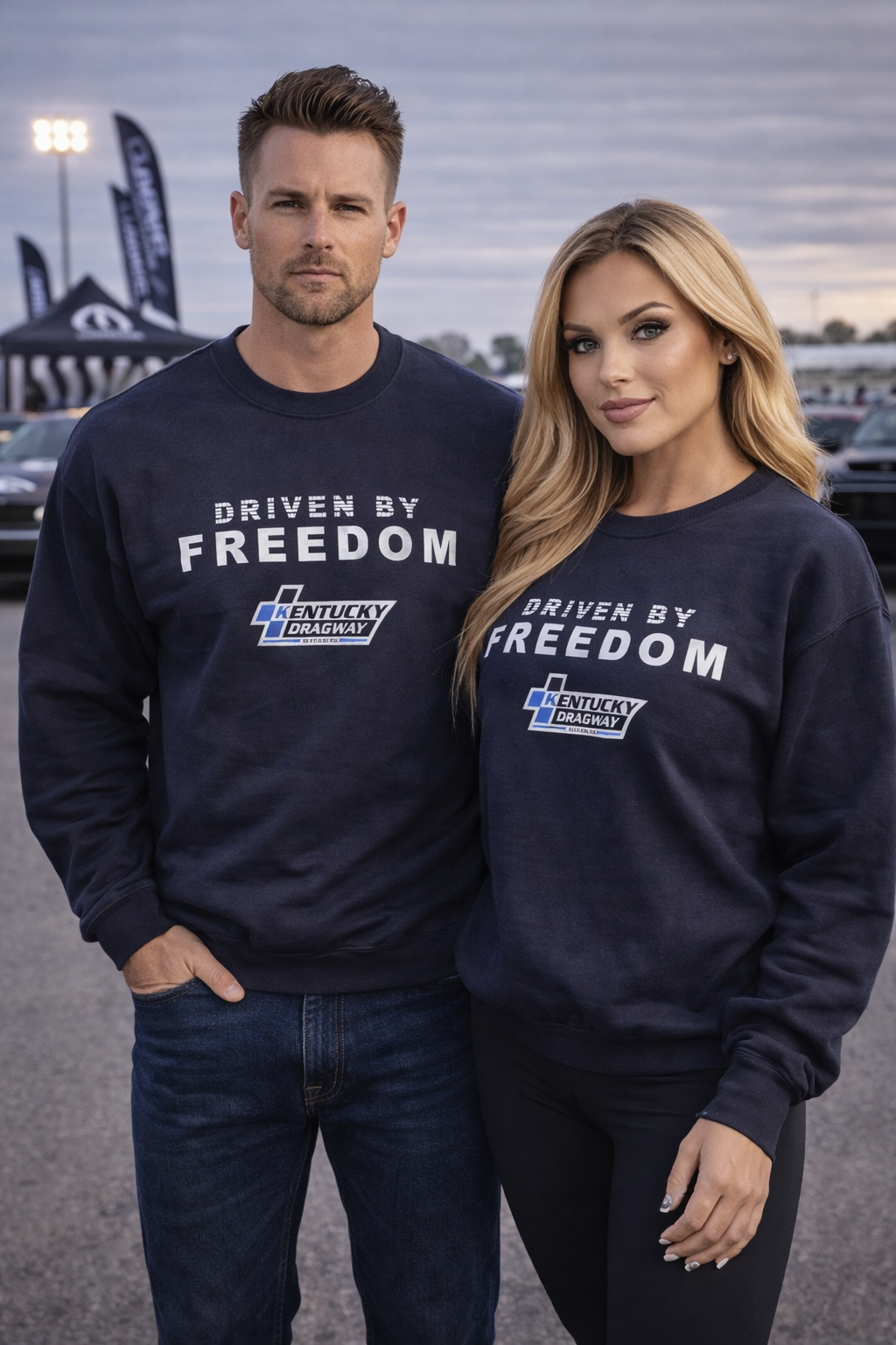 Black Sweatshirts DRIVEN BY FREEDOM unisex