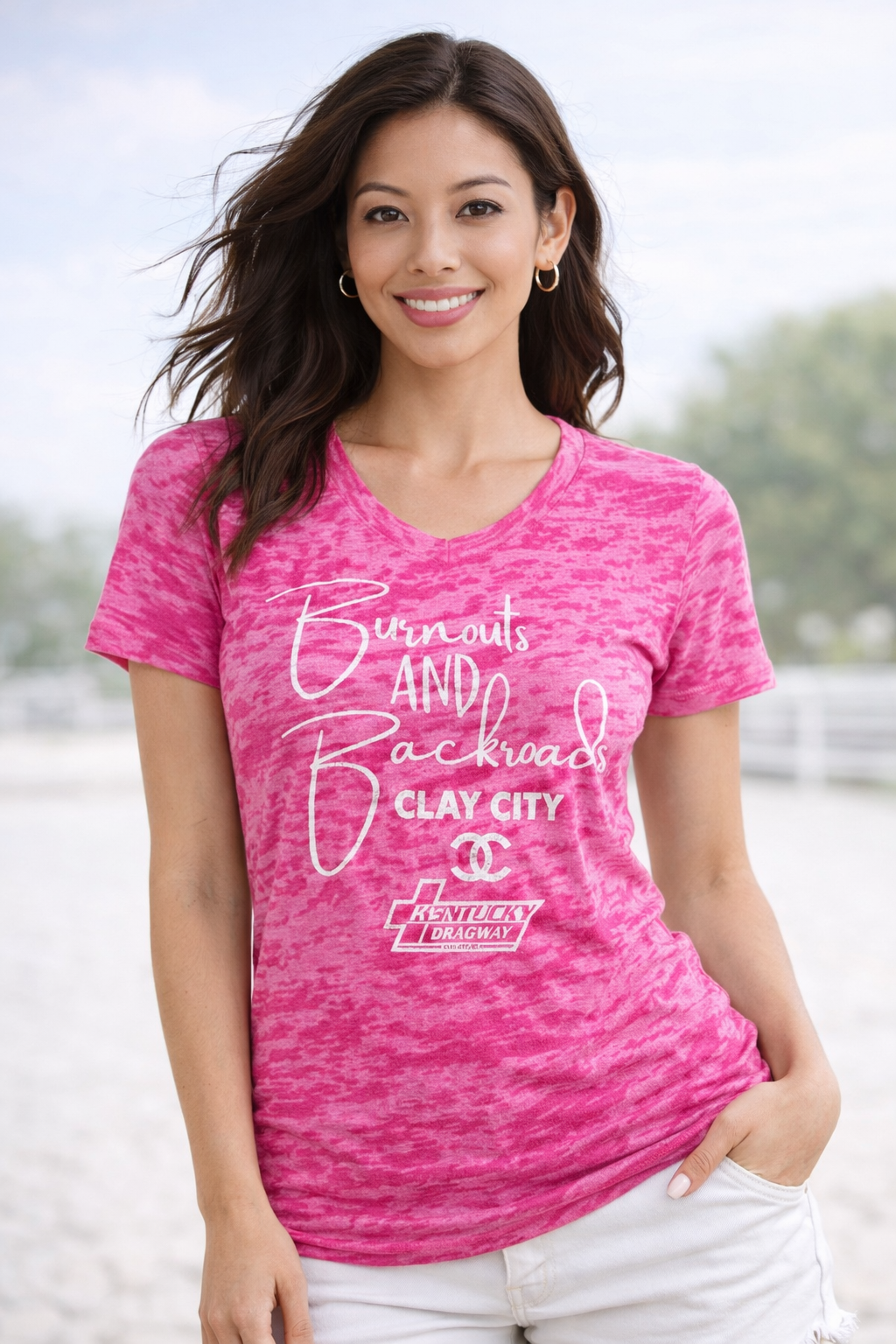 Woman's Burnout and Backroads