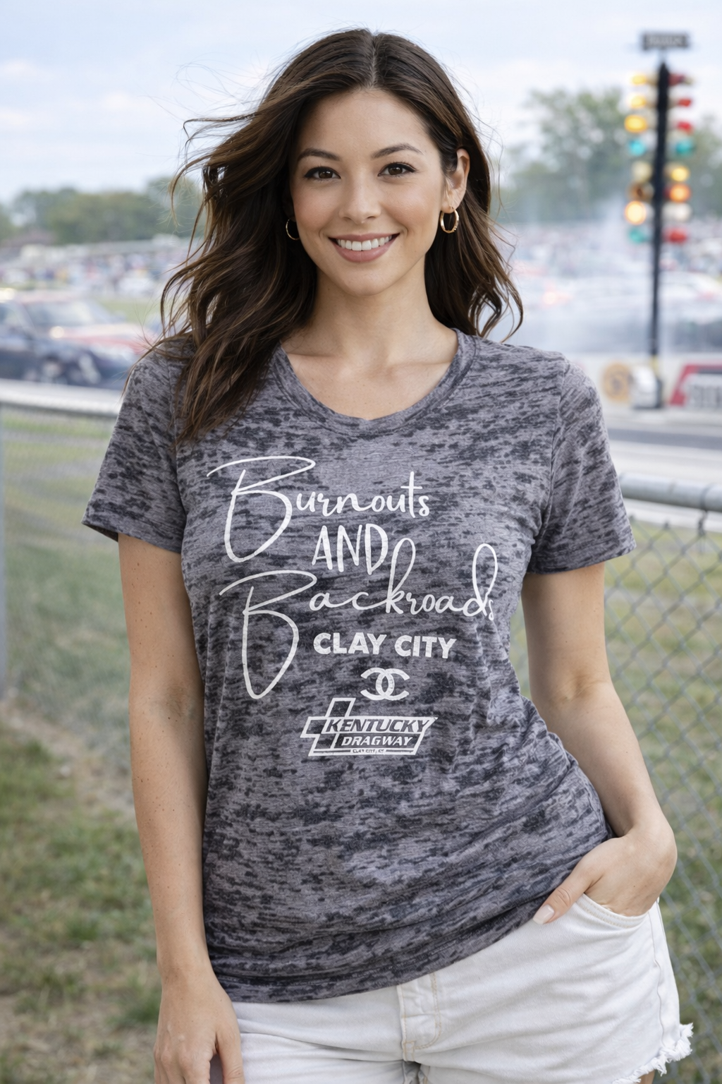 Woman's Burnout and Backroads